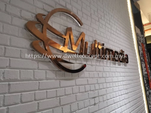 3D STAINLESS STEEL BOX UP SIGNBOARD AT KLANG | KUALA LUMPUR (KL) | KEPONG | PETALING JAYA (PJ) | DAMANSARA | SELAYANG