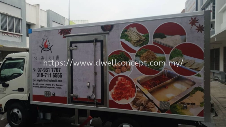 Lorry cold box full wrapping