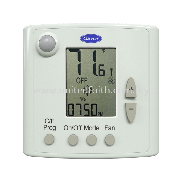 ComfortVu™ BACnet® Standard Thermostat TB-C Line Voltage Standard Models TB-C, TB-HM-C Carrier Thermostats Air Conditioning Control System Selangor, Malaysia, Kuala Lumpur (KL), Singapore, Puchong, Petaling Jaya (PJ), Pandan Jaya Supplier, Suppliers, Supply, Supplies | United Faith Sdn Bhd