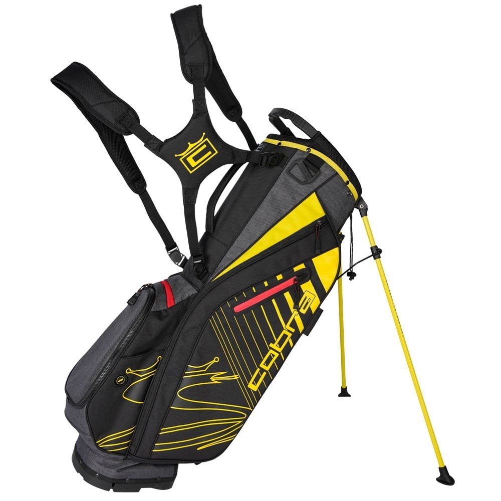 COBRA LIGHTWEIGHT STAND BAG BLACK/YELLOW SERIES 2020