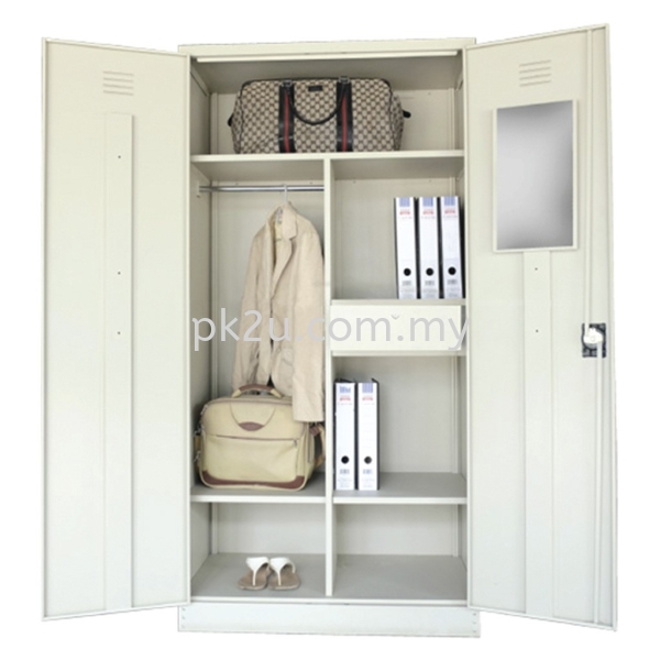 MFHW-3 - Double Swing Door Full Height Wardrobe Steel Wardrobe Hostel Furnture / Hostel Equipment Johor Bahru (JB), Malaysia Supplier, Manufacturer, Supply, Supplies | PK Furniture System Sdn Bhd