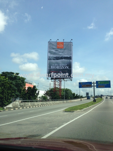 Unipole Sign with Banner Wrapping Signage Johor Bahru (JB), Malaysia, Mount Austin, Desa Jaya Supplier, Manufacturer, Supply, Supplies | Dwarf Point Sdn Bhd