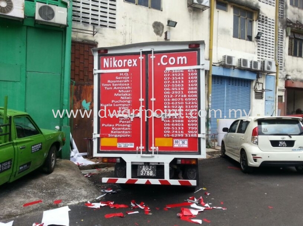 Lorry Tail Door Sticker Wrap Sticker Johor Bahru (JB), Malaysia, Mount Austin, Desa Jaya Supplier, Manufacturer, Supply, Supplies | Dwarf Point Sdn Bhd