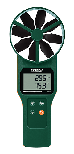 Extech AN310 Large Vane CFM/CMM Anemometer/Psychrometer