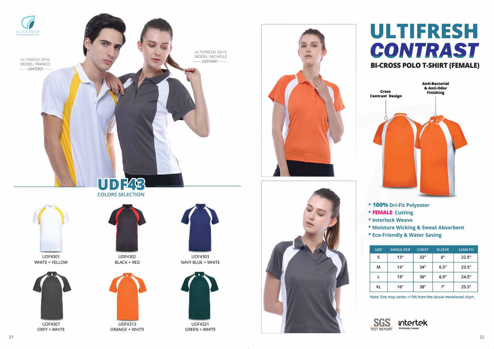 Female Polo T-shirt (Microfiber) ULTIFRESH