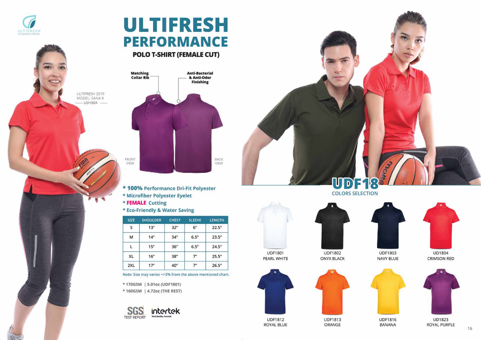 Female Polo T-shirt (Microfiber) ULTIFRESH