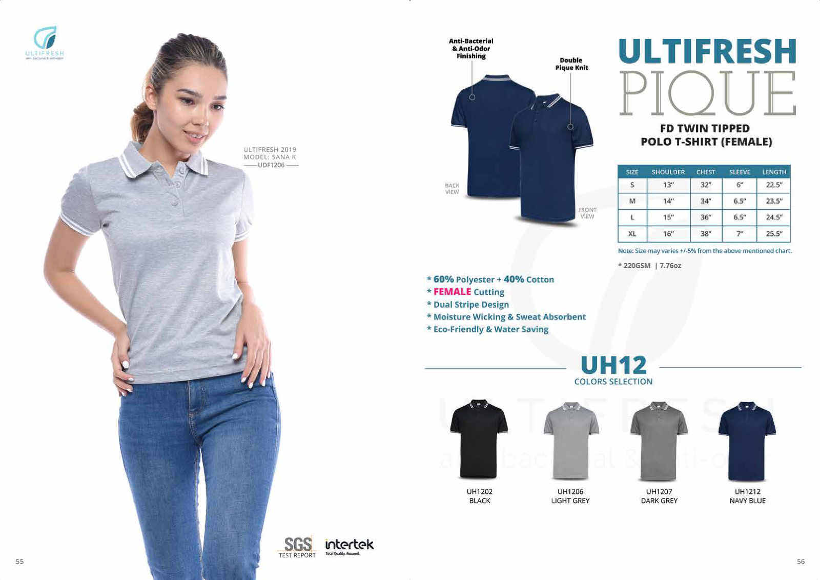 Female Polo T-shirt (Microfiber) ULTIFRESH
