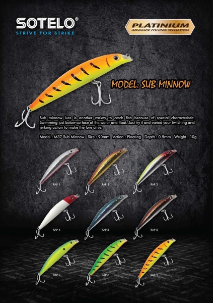 Sub Minnow PLATINIUM HARD LURE Selangor, Malaysia, Kuala Lumpur (KL), Klang Fishing, Supplier, Supply, Supplies | Kesan Kenangan Sdn Bhd