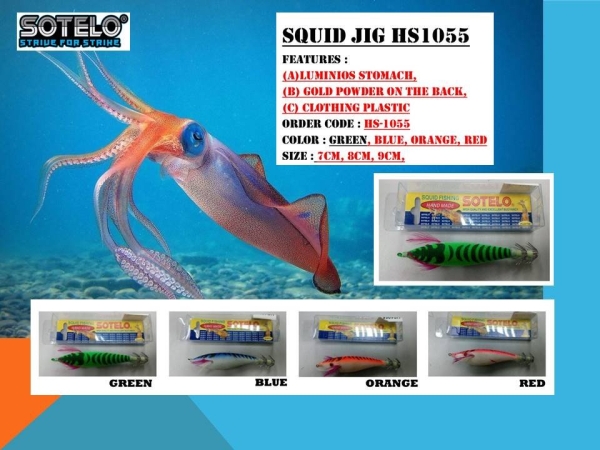 HS 1055 SQUID JIG LURE Selangor, Malaysia, Kuala Lumpur (KL), Klang Fishing, Supplier, Supply, Supplies | Kesan Kenangan Sdn Bhd