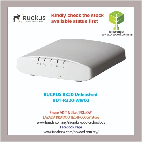 Ruckus 9U1-R320-WW02:ZoneFlex R320 Unleashed Indoor 802.11ac Wave 2 Wi-Fi Access Point