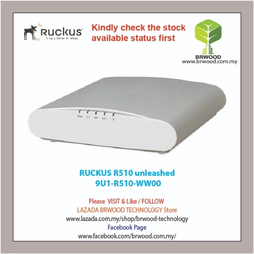 RUCKUS 9U1-R510-WW00: ZoneFlex R510 Unleashed Dual-Band 802.11ac Wave 2 2x2:2 Smart Wi-Fi Access Point