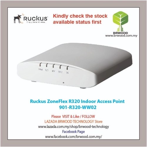 RUCKUS 901-R320-WW02: ZoneFlex R320 Indoor 802.11ac Wave 2 Wi-Fi  Access Point  