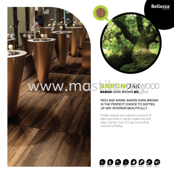 Dark Brown Baron Oakwood (Ballezza) Baron Oakwood (Ballezza) Wood Tiles Malaysia, Johor Bahru (JB), Pandan, Nusajaya, Pasir Gudang Supplier, Importer, Wholesaler, Supply | Mastile Interconcept Sdn. Bhd.