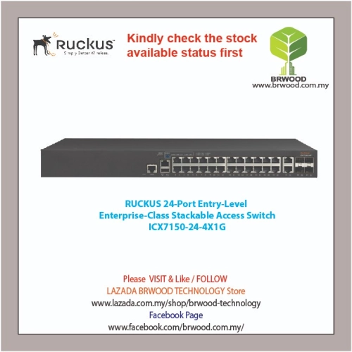 Ruckus ICX7150-24-4X1G: 24-Port ,2X 1G RJ45 UPLINK-PORTS, 4X 1G SFP Access Switch