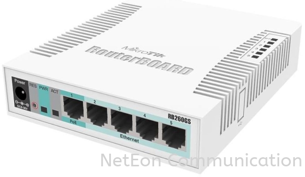 MikroTik RB260GS Network Switch MikroTik Gigabit Routers Routers Selangor, Malaysia, Kuala Lumpur (KL), Petaling Jaya (PJ) Supplier, Suppliers, Supply, Supplies | NetEon Communication Sdn Bhd