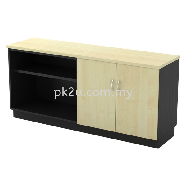 SC-YOD-7180 - Open Shelf + Swinging Door Side Cabinet Filing Cabinet / Office Cabinet Filing Cabinet / Storage Cabinet Johor Bahru (JB), Malaysia Supplier, Manufacturer, Supply, Supplies | PK Furniture System Sdn Bhd