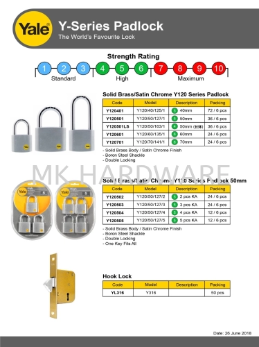 SOLID BRASS PADLOCK