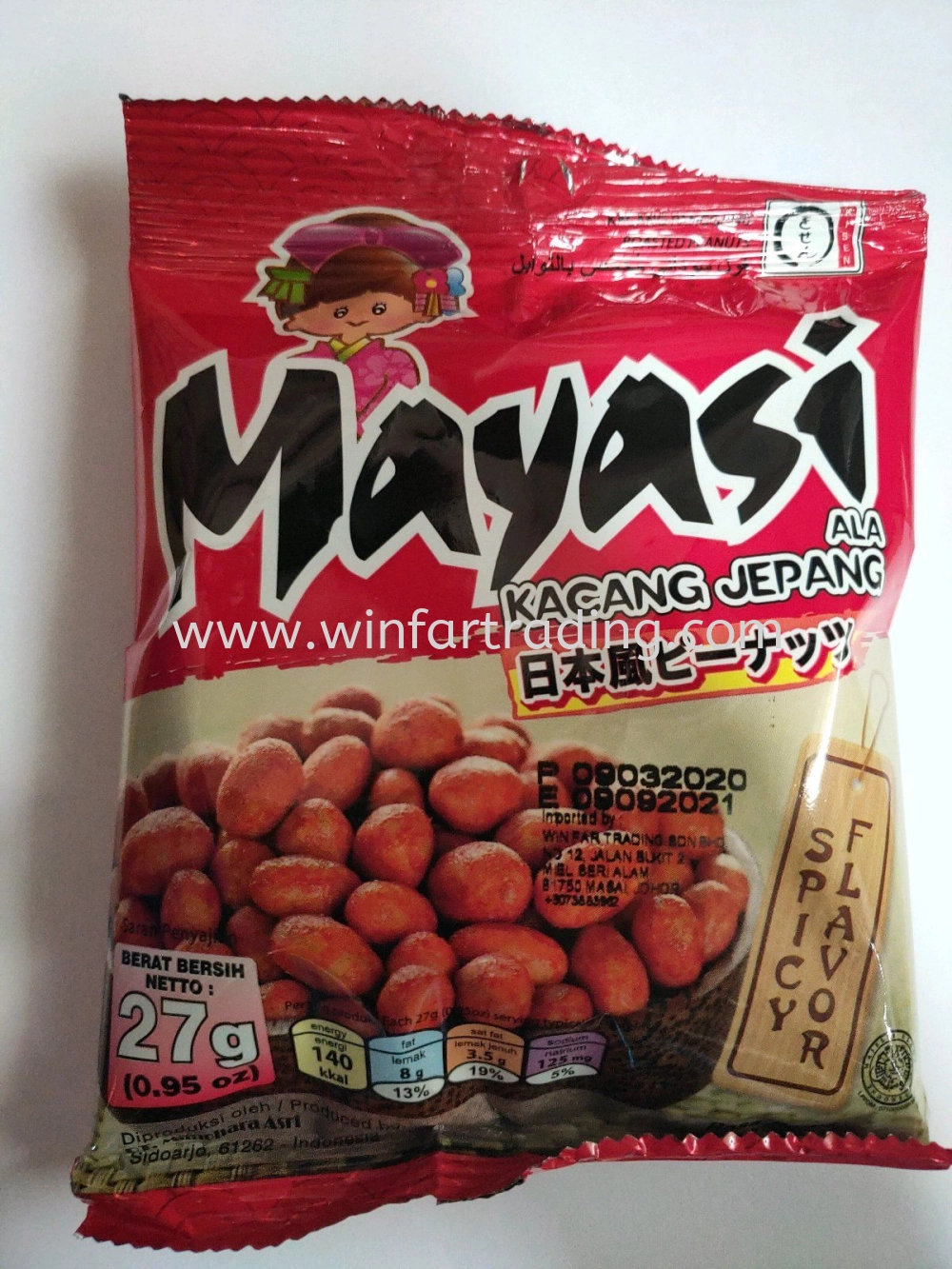 MIYASI PEANUT SPICY FLAVOR HALAL 27G BR 89910002502758