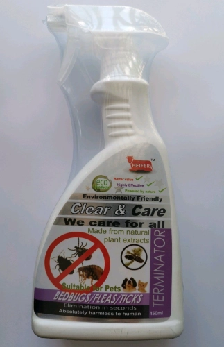 （尘螨驱赶液）HEIFER BEDBUGS, FLEAS & TICKS TERMINATOR 450ml (IR-029)