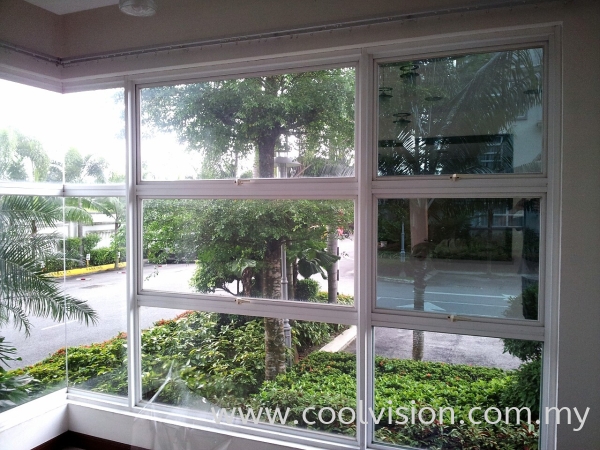 Reflective Window Film : Green / Silver Tinted Window Film @ Puchong Utama Tinted Film Shah Alam, Selangor, Malaysia. Installation, Supplies, Supplier, Supply | Cool Vision Solar Film Specialist