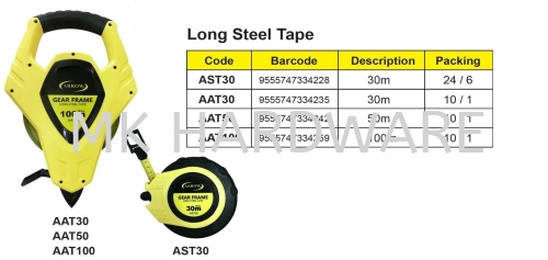 LONG STEEL MEASURE TAPE