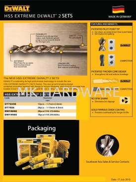 DEWALT HSS METAL DRILL BIT