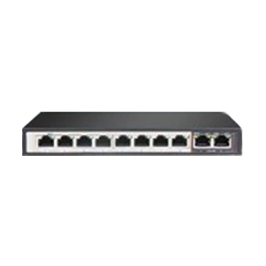 IES-108P. PVE 8-POE + 2-UTP Uplink Network Switch (96W)