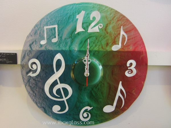 Round Shape Fused Glass Round Shape Clock Glass Clock Products Penang, Malaysia Supplier, Suppliers, Supply, Supplies | IBOX DESIGN