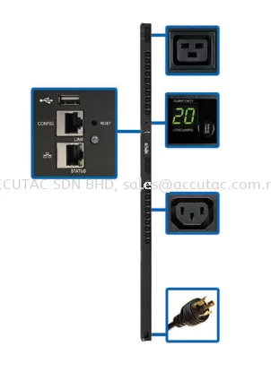  TRIPP LITE 3.2–3.8kW Single-Phase Switched PDU with LX Platform Interface, 200–240V Outlets (20 C13 & 4 C19), C