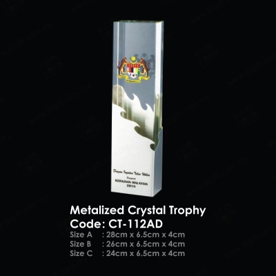Metalized Crystal Trophy CT-112AD