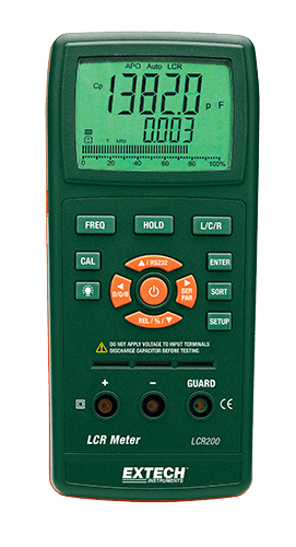 Extech LCR200 Passive Component LCR Meter LCR Meters Extech Instruments Test & Measurement Products Malaysia, Selangor, Kuala Lumpur (KL), Shah Alam Supplier, Suppliers, Supply, Supplies | LELab Sdn Bhd