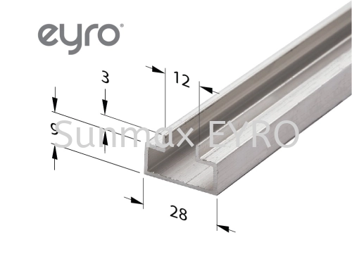 Slatwall Aluminium Profile AA301