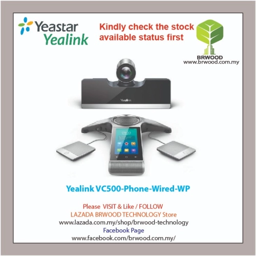 Yealink VC500-Phone-Wired-WP: Video Conferencing Endpoint