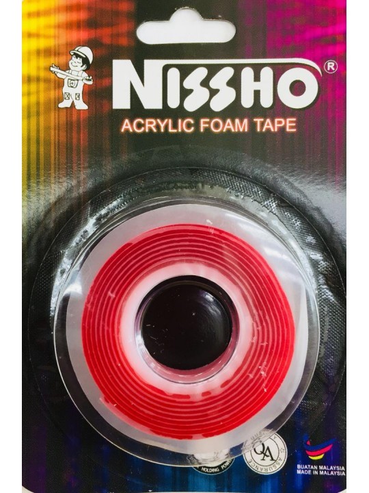 NISSHO ACRYLIC FOAM TAPE - CLEAR 12mm