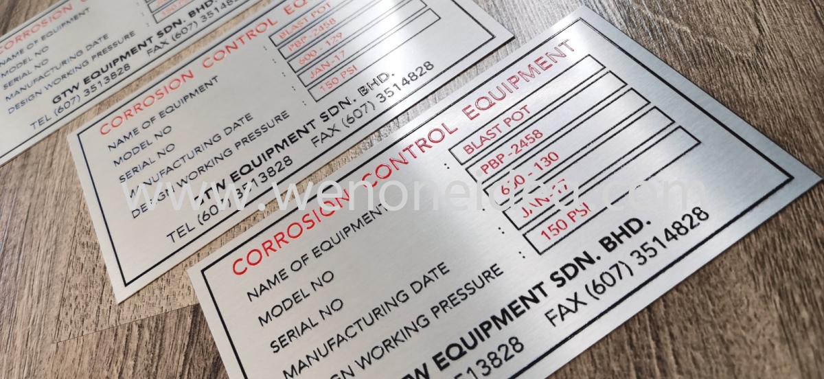 Aluminium Plate Uv Print With Serial Number Aluminium Tag With Uv Print Aluminium Stainless Steel