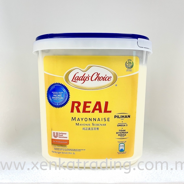 XK046  Lady Choice Real Mayonnaise 3ltr - (Halal) Dry Dry Products Selangor, Malaysia, Kuala Lumpur (KL), Puchong Supplier, Suppliers, Supply, Supplies | Xenka Trading (M) Sdn Bhd