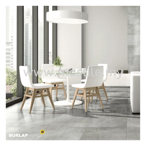 Silver Grey Burlap Fabric (60x60cm) (30x60cm)  Bellezza Tiles Malaysia, Johor Bahru (JB), Pandan, Nusajaya, Pasir Gudang Supplier, Importer, Wholesaler, Supply | Mastile Interconcept Sdn. Bhd.