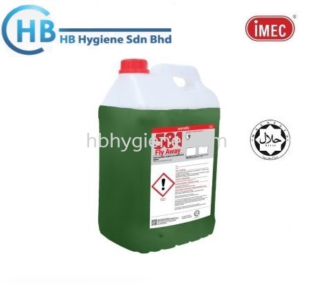 IMEC 581 Fly Away, Insect Repellent, Sanitizer and Disinfectant Cleaner, Halal, 2 x 10L Pest Control Cleaning Chemicals Pontian, Johor Bahru(JB), Malaysia Suppliers, Supplier, Supply | HB Hygiene Sdn Bhd