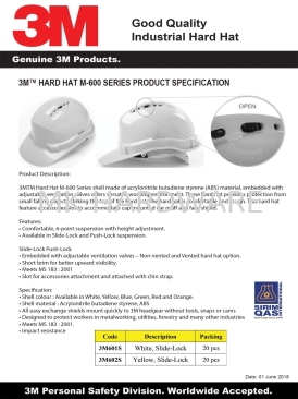 3M HARD HAT M500 SERIES