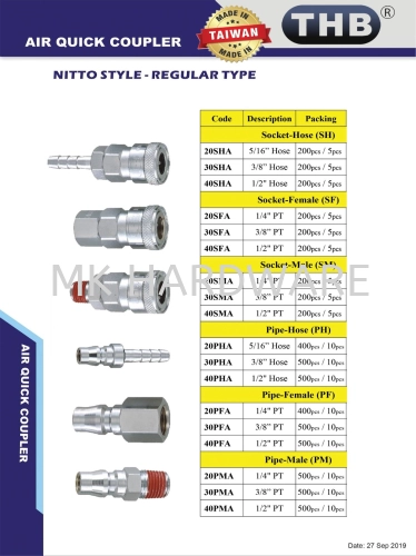 THB AIR QUICK COUPLER TAIWAN