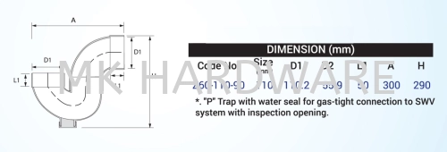 UPVC FITTING - P TRAP U BODY IO