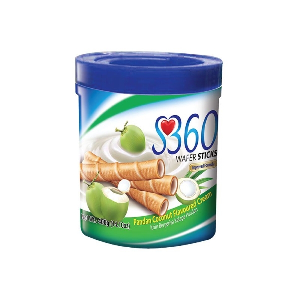 S360 Wafer Sticks Pandan Coconut S360 Malaysia, Selangor, Kuala Lumpur, KL. Manufacturer, Suppliers, Supply, Supplier, Supplies | Huasin Food Industries Sdn Bhd