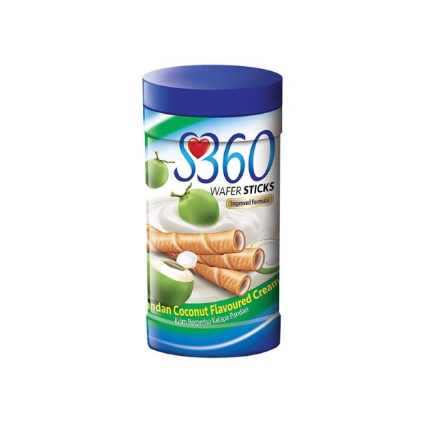 S360 Wafer Sticks Pandan Coconut S360 Malaysia, Selangor, Kuala Lumpur, KL. Manufacturer, Suppliers, Supply, Supplier, Supplies | Huasin Food Industries Sdn Bhd