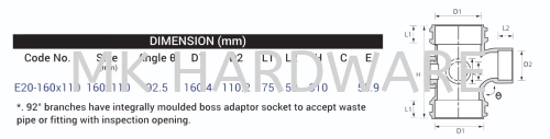 UPVC FITTING - REDUCING TEE WITH IO