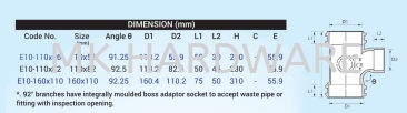 UPVC FITTING - REDUCING TEE
