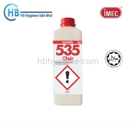 IMEC 535 Clair, Emulsion Cleaning and Polishing, Halal, 1L Perabot Sabun Pencuci Kimia Pontian, Johor Bahru(JB), Malaysia Suppliers, Supplier, Supply | HB Hygiene Sdn Bhd