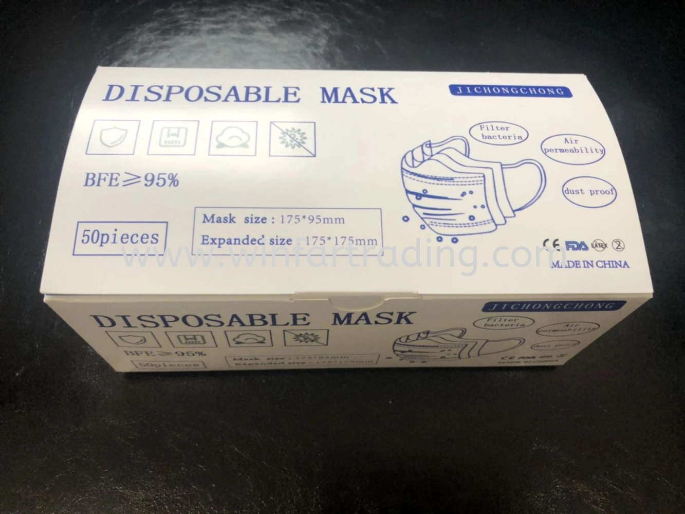 DISPOSAL FACE MASKS 3PLY 50PES