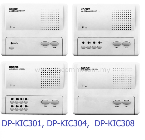 DP-KIC301, DP-KIC304,  DP-KIC308,  DP-KIC300S Kocom Intercom System   Supply, Suppliers, Sales, Services, Installation | TH COMMUNICATIONS SDN.BHD.