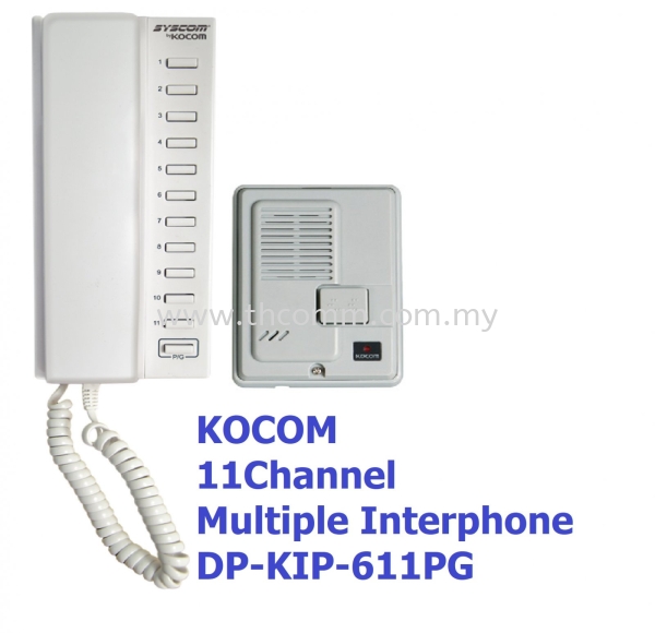 Kocom KIP-611 11CH Multiple Interphone Kocom Intercom System   Supply, Suppliers, Sales, Services, Installation | TH COMMUNICATIONS SDN.BHD.