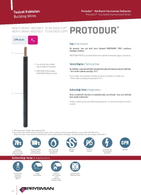 PRYSMIAN 300/500V H05V-K, 450/750V H07V-K (PVC Flexible Cable - Single Core)